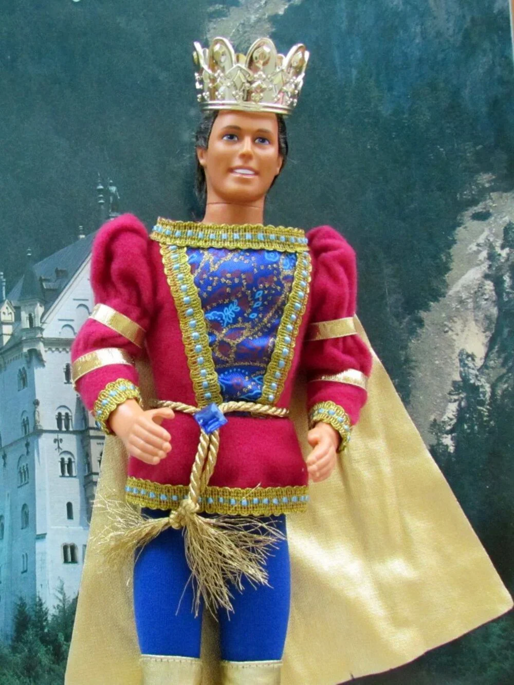 RAPUNZEL'S PRINCE in ORIGINAL OUTFIT w ROOTED HAIR, ROYAL OUTFIT, PRINCE KEN